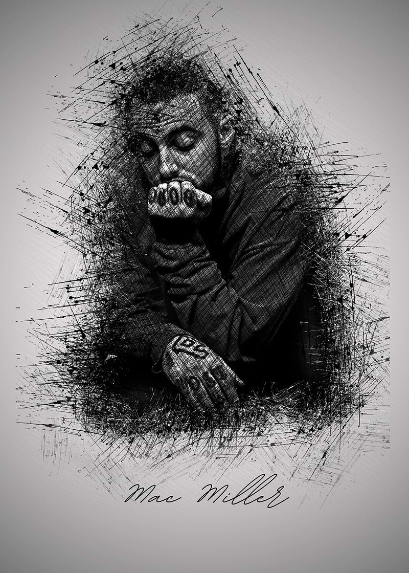Vintage Mac Miller Poster