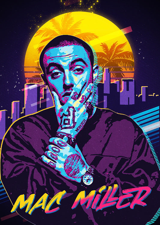 Vintage Mac Miller Poster