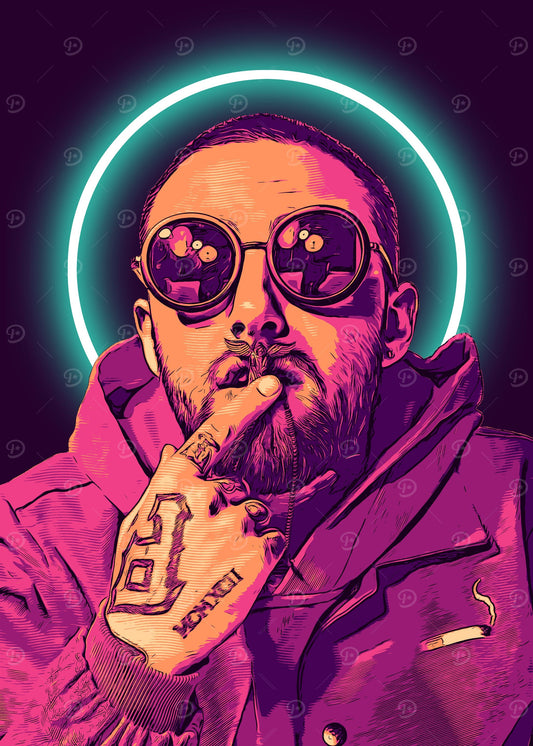 Vintage Mac Miller Poster