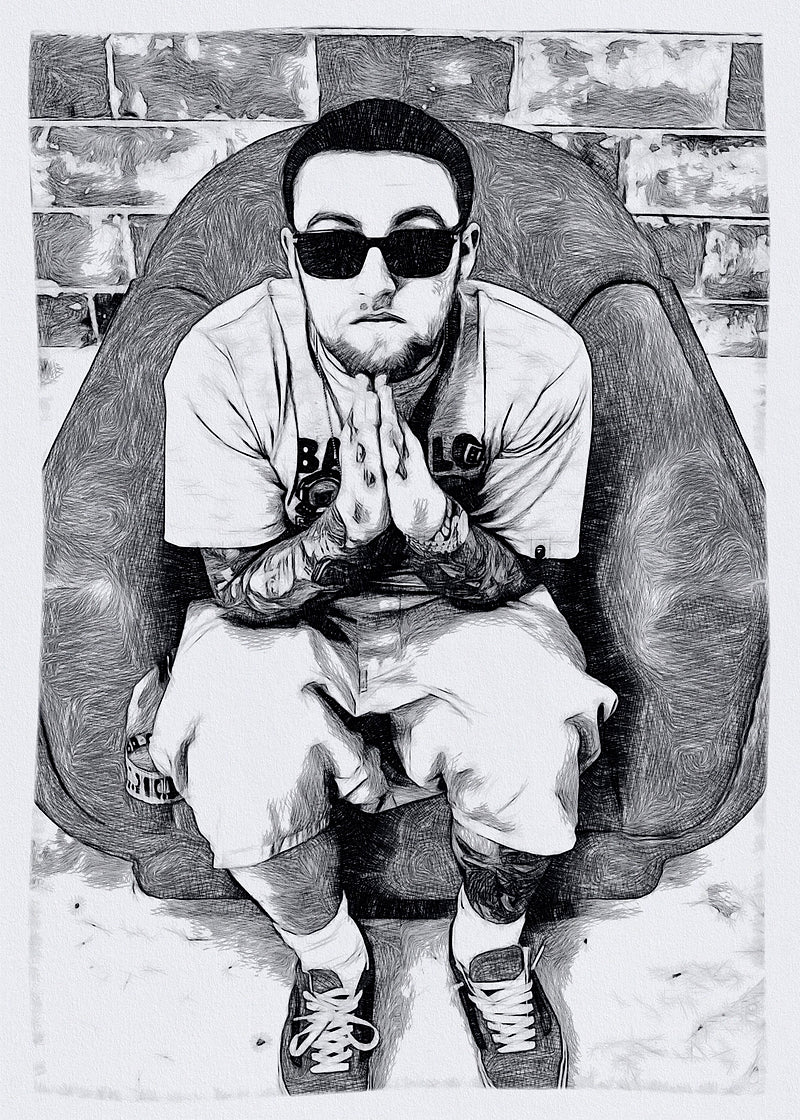 Vintage Mac Miller Poster