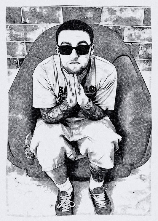 Vintage Mac Miller Poster